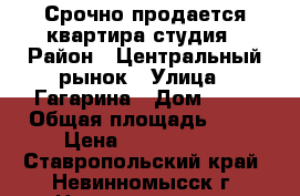 Срочно продается квартира студия › Район ­ Центральный рынок › Улица ­ Гагарина › Дом ­ 10 › Общая площадь ­ 32 › Цена ­ 1 150 000 - Ставропольский край, Невинномысск г. Недвижимость » Квартиры продажа   . Ставропольский край,Невинномысск г.